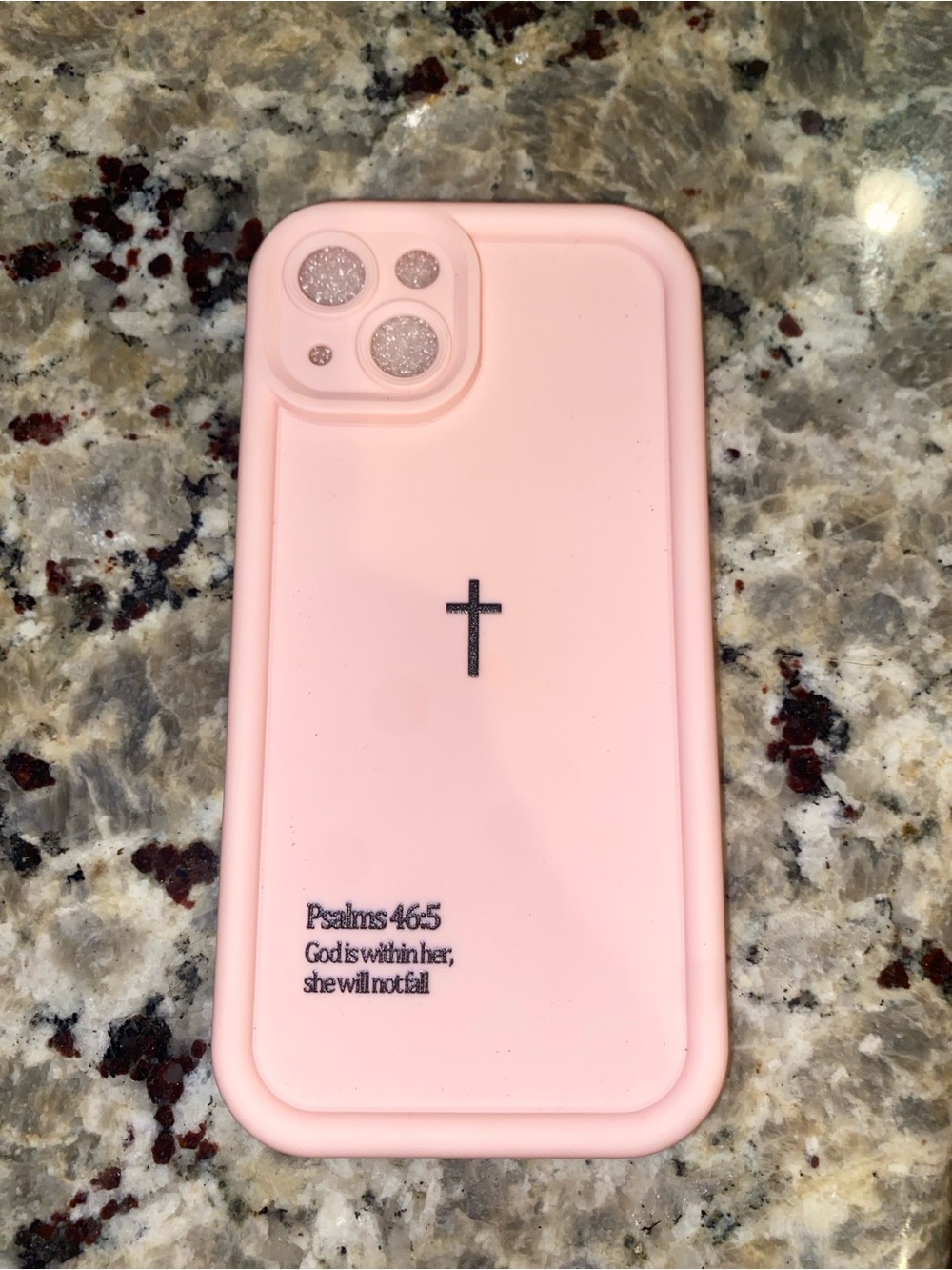 Pink Inspirational Cross Phone Case - Compatible Cell Phone Accessory